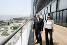 President Ilham Aliyev, First Lady Mehriban Aliyeva participate in presentation of Crescent Bay project and opening of Crescent Mall (PHOTO/VIDEO)