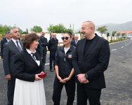 President Ilham Aliyev, First Lady Mehriban Aliyeva meet residents who relocated to Khojaly city (PHOTO/VIDEO)