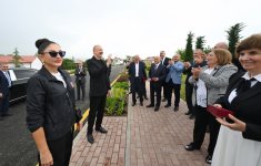 President Ilham Aliyev, First Lady Mehriban Aliyeva meet residents who relocated to Khojaly city (PHOTO/VIDEO)