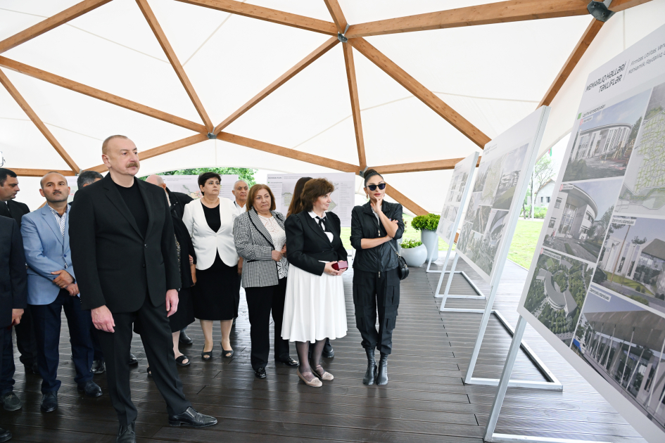 President Ilham Aliyev, First Lady Mehriban Aliyeva meet residents who relocated to Khojaly city (PHOTO/VIDEO)