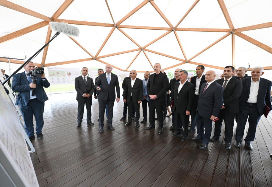 President Ilham Aliyev, First Lady Mehriban Aliyeva meet residents who relocated to Khojaly city (PHOTO/VIDEO)