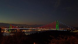 Istanbul, painted in colors of Azerbaijani flag, looks even more beautiful this night - Turkish minister (PHOTO)