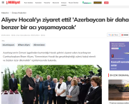 Top Turkish media cover President Ilham Aliyev and First Lady Mehriban Aliyeva's Khojaly visit (PHOTO)