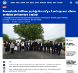 Top Turkish media cover President Ilham Aliyev and First Lady Mehriban Aliyeva's Khojaly visit (PHOTO)