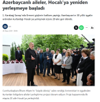 Top Turkish media cover President Ilham Aliyev and First Lady Mehriban Aliyeva's Khojaly visit (PHOTO)