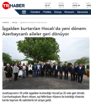 Top Turkish media cover President Ilham Aliyev and First Lady Mehriban Aliyeva's Khojaly visit (PHOTO)