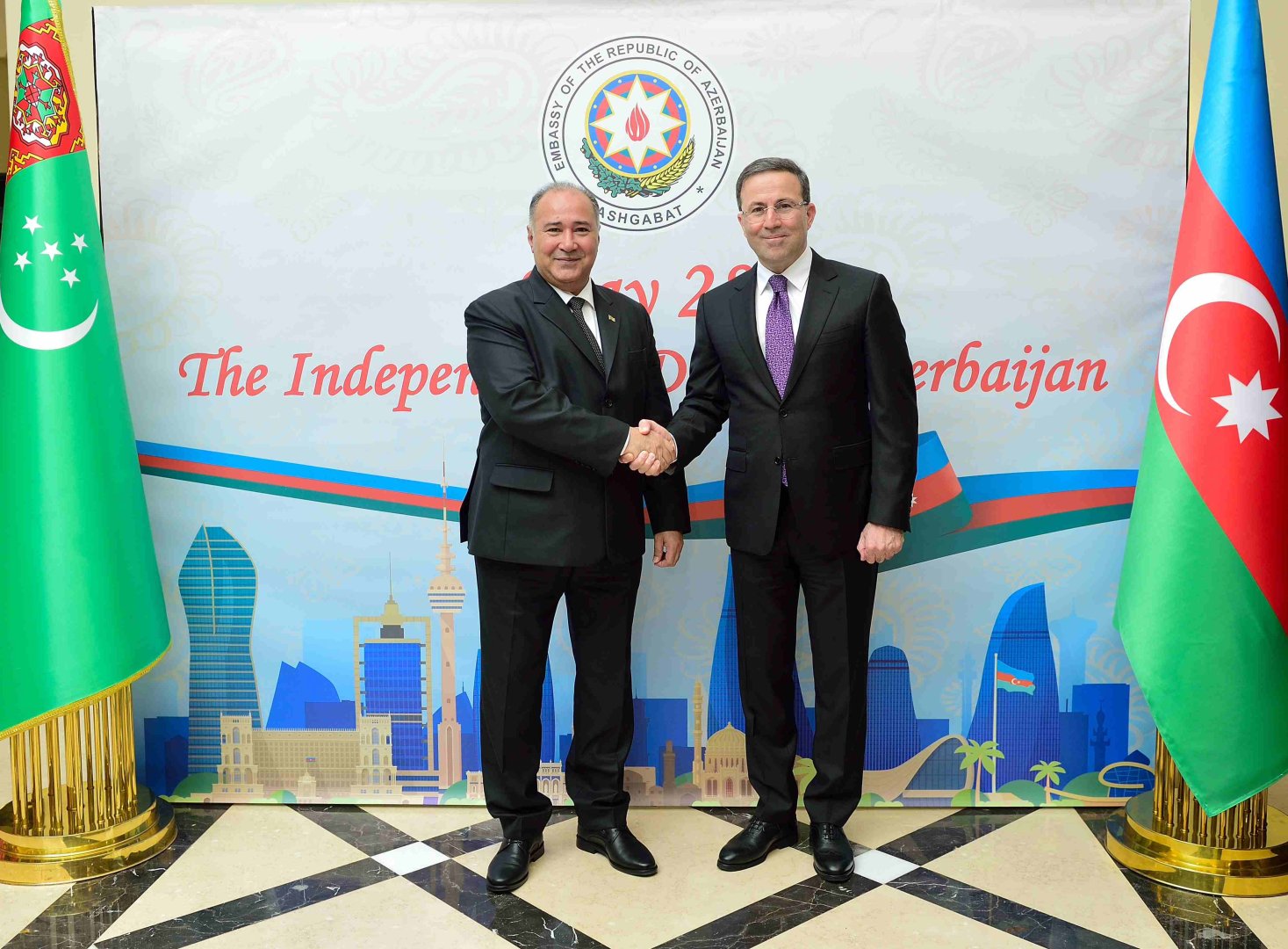 Azerbaijan's Independence Day celebrated in Turkmenistan (PHOTO)