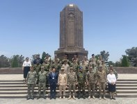 Foreign military attachés view Azerbaijani Army unit