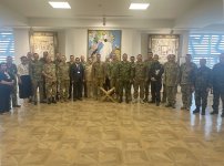 Foreign military attachés view Azerbaijani Army unit