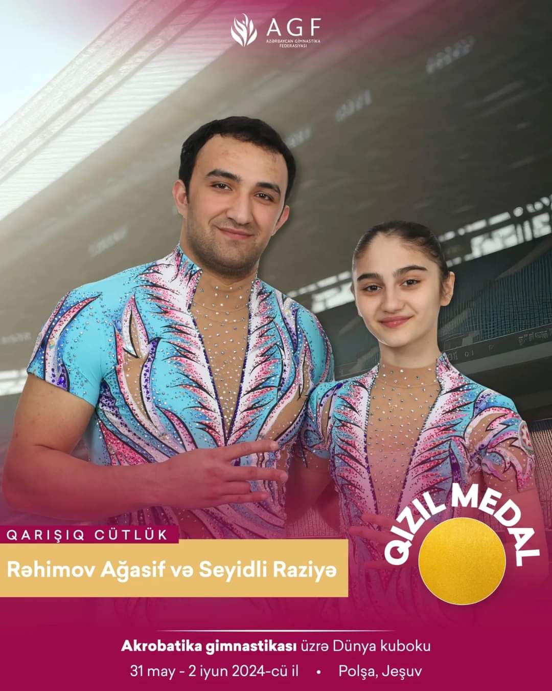 Azerbaijani gymnasts win medals at World Cup and international tournament in Poland (PHOTO)