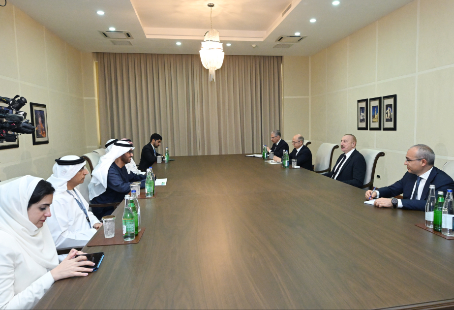 President Ilham Aliyev receives UAE Minister of Industry and Advanced Technology