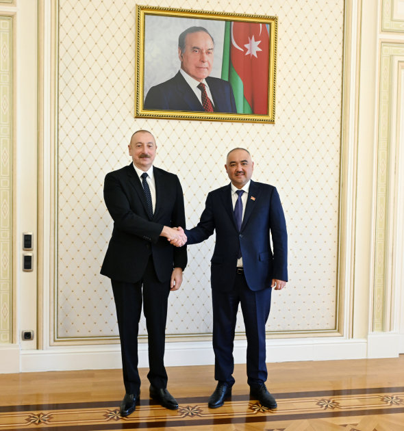 President Ilham Aliyev receives speaker of Kyrgyzstan’s Jogorku Kenesh
