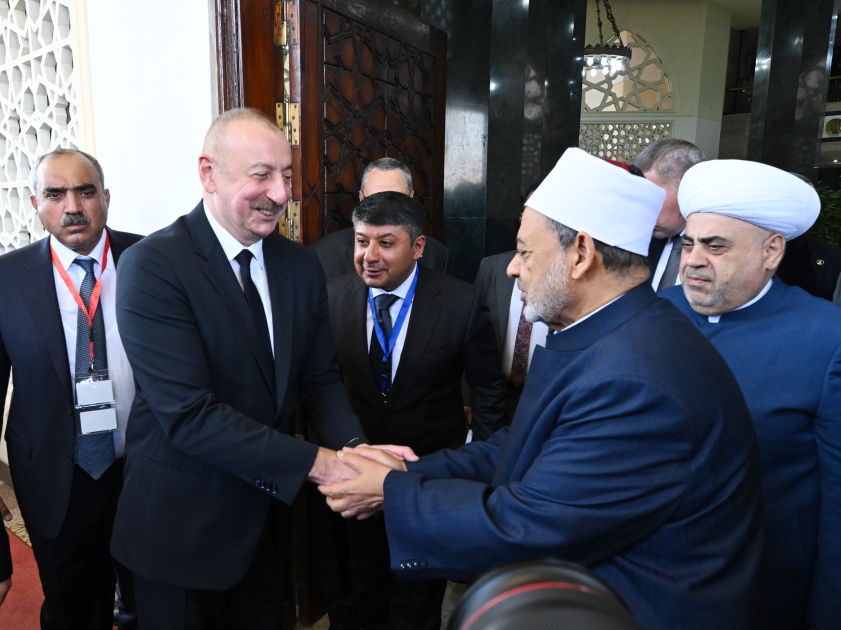 President Ilham Aliyev meets Grand Sheikh of Al-Azhar (PHOTO/VIDEO)