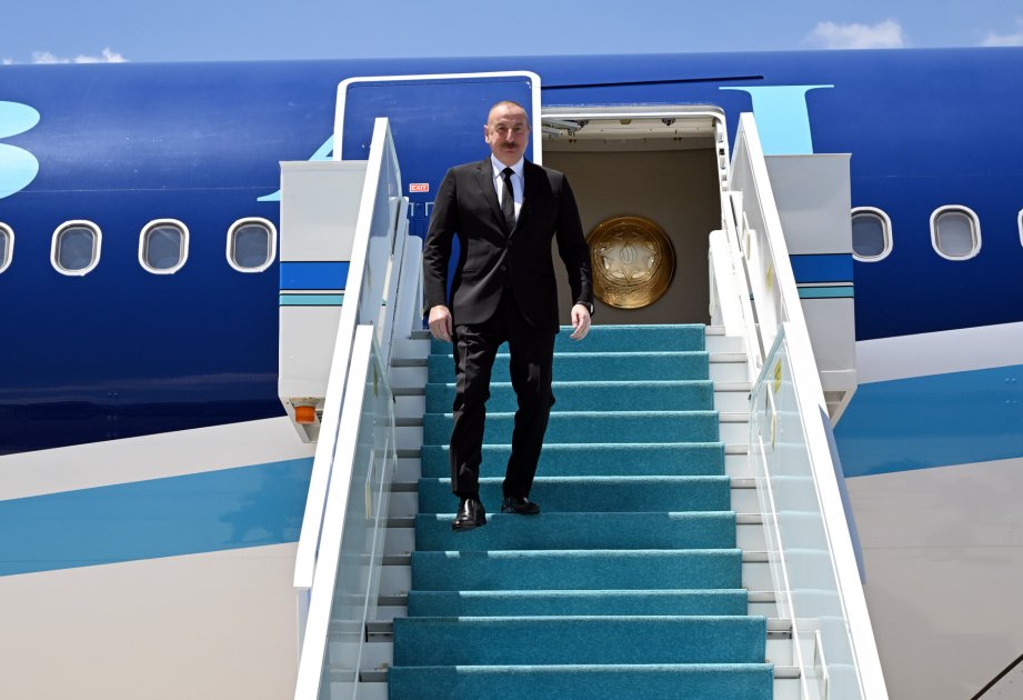 President Ilham Aliyev arrives on working visit to Türkiye (PHOTO/VIDEO)