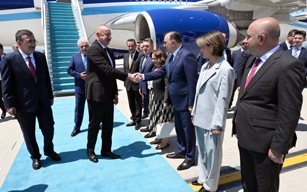 President Ilham Aliyev arrives on working visit to Türkiye (PHOTO/VIDEO)