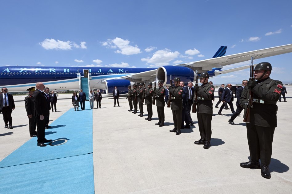 President Ilham Aliyev arrives on working visit to Türkiye (PHOTO/VIDEO)