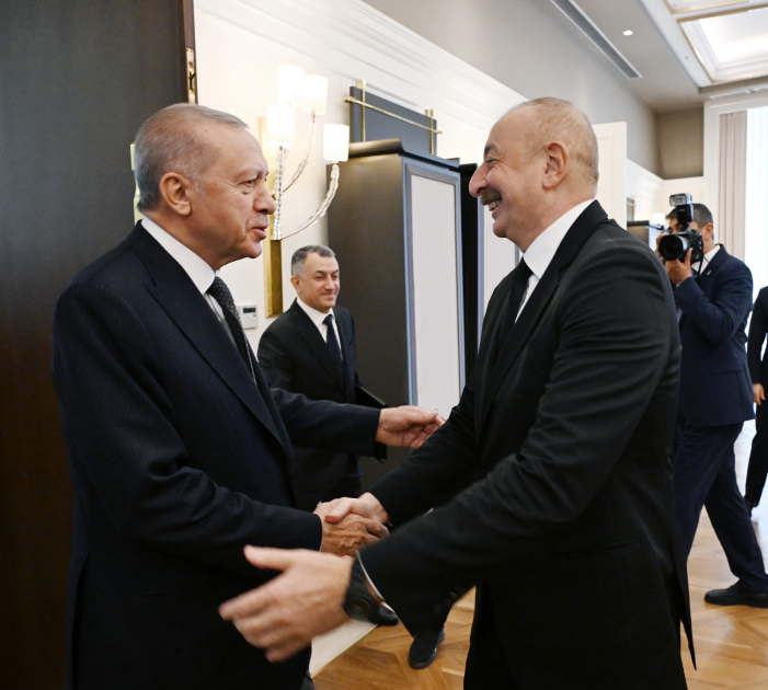 President Ilham Aliyev, President Recep Tayyip Erdogan meet at Ankara Esenboğa Airport (PHOTO/VIDEO)