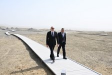 President Ilham Aliyev attends opening of Mud Volcanoes Tourist Complex (PHOTO/VIDEO)