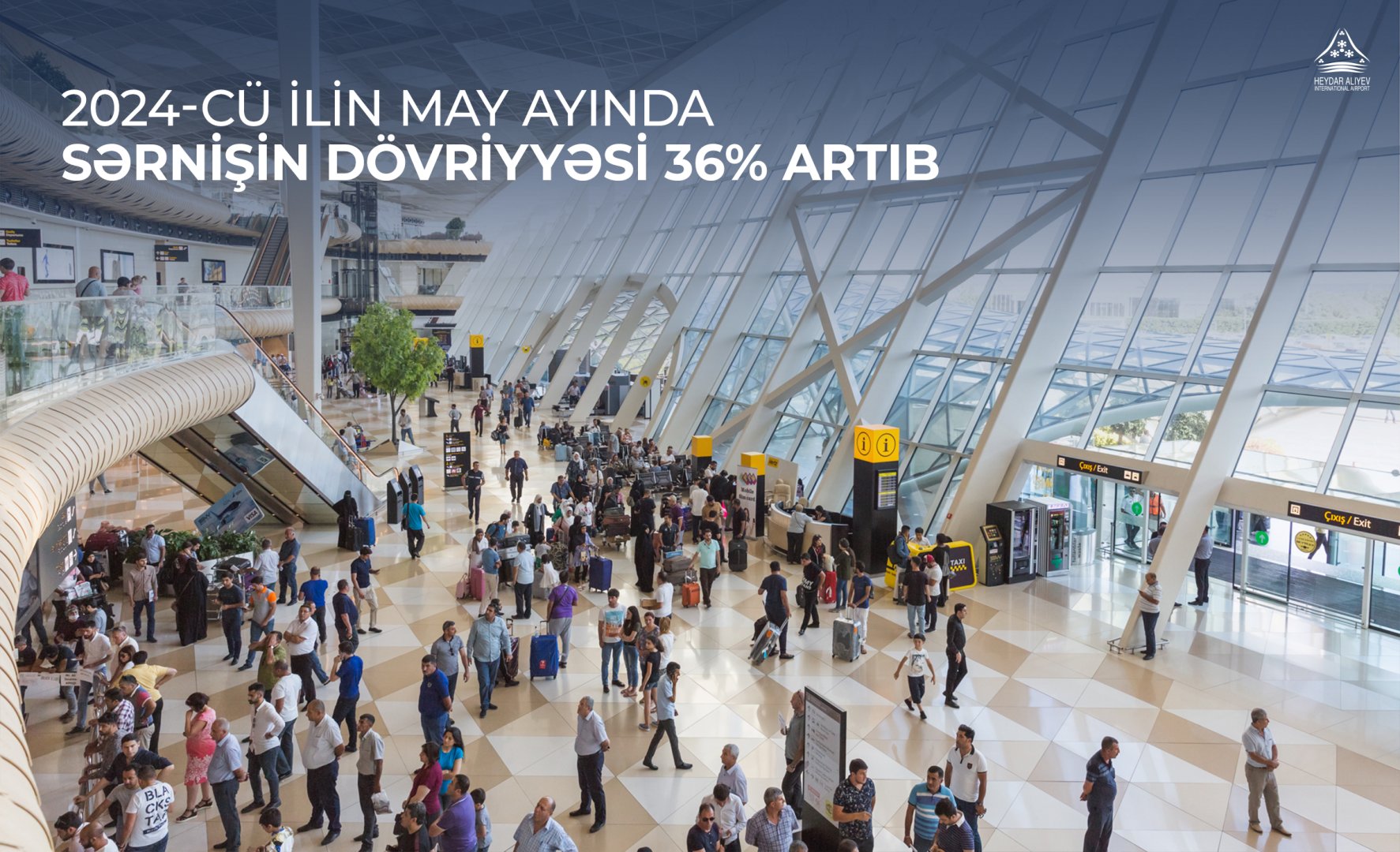 Passenger turnover at Baku Airport in May 2024 increased by 36%