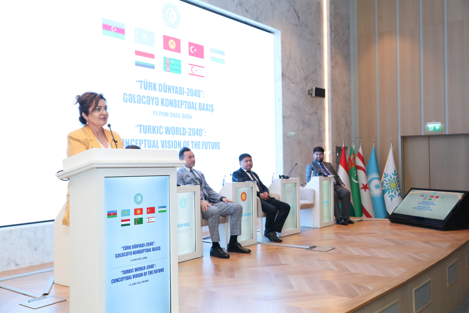 Shusha-hosted conference features panel session on "Turkic World-2040: a conceptual vision of the future" (PHOTO)