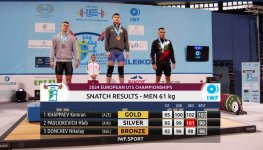 Azerbaijani weightlifter wins European Championship (PHOTO)