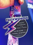 Azerbaijani taekwondo player wins silver medal at European interclub championship (PHOTO)