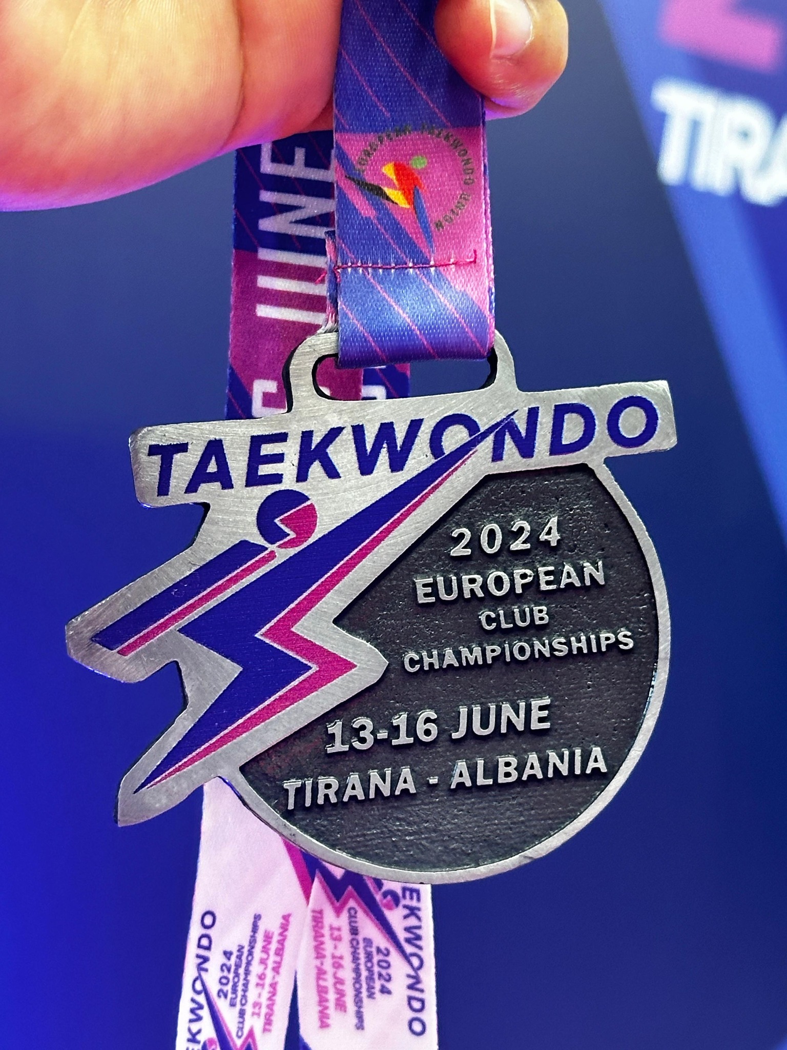 Azerbaijani taekwondo player wins silver medal at European interclub championship (PHOTO)