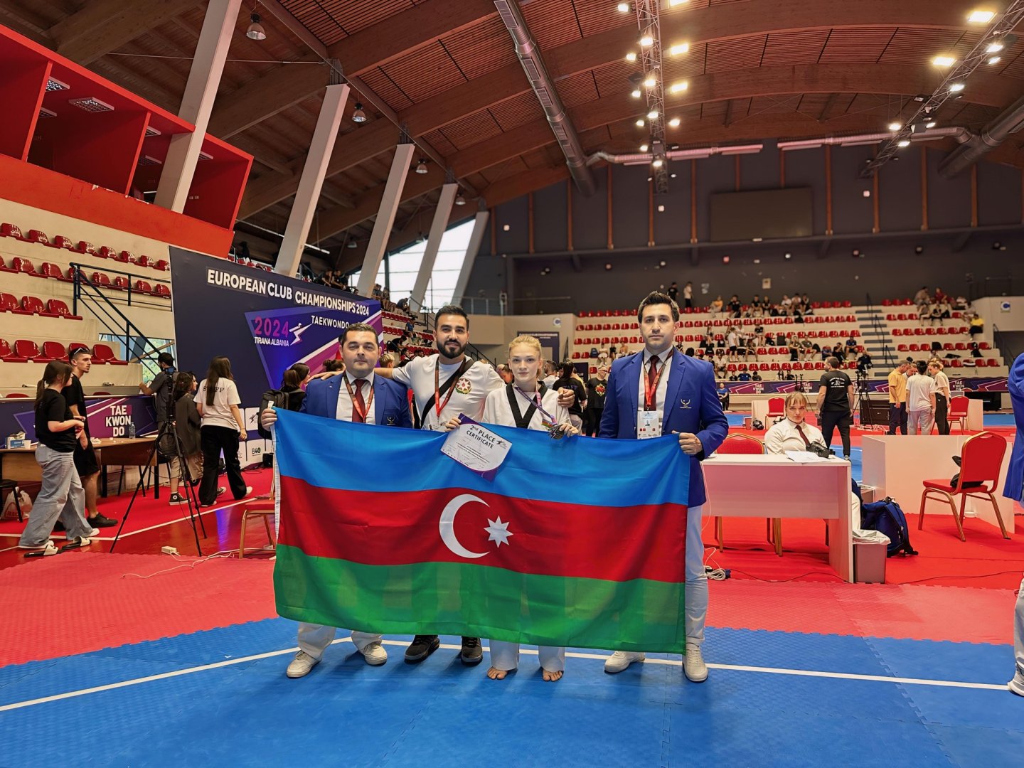 Azerbaijani taekwondo player wins silver medal at European interclub championship (PHOTO)