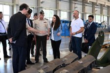 Azerbaijani deputy defense minister visits combat systems factory in Serbia (PHOTO)