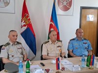 Azerbaijani deputy defense minister visits combat systems factory in Serbia (PHOTO)