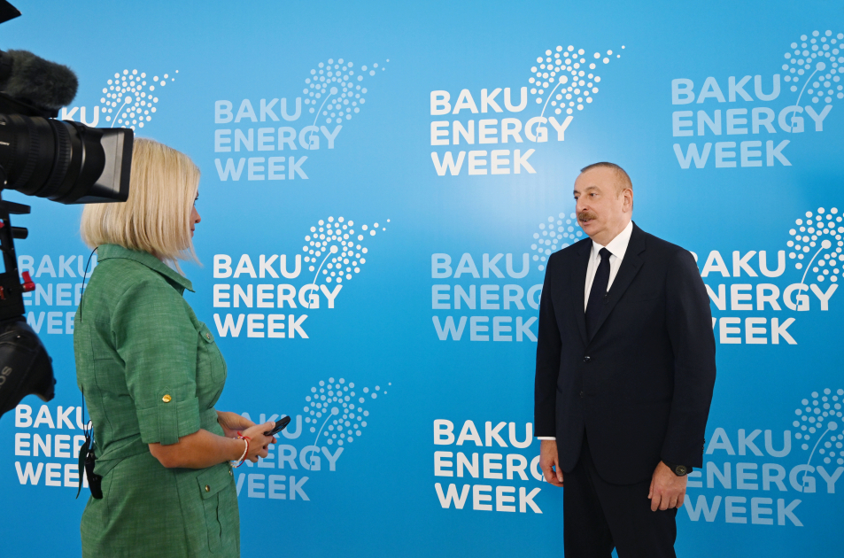 Euronews airs interview with President Ilham Aliyev (PHOTO/VIDEO)