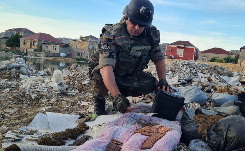 Ammunition found in villages of Azerbaijan's Absheron district (PHOTO/VIDEO)