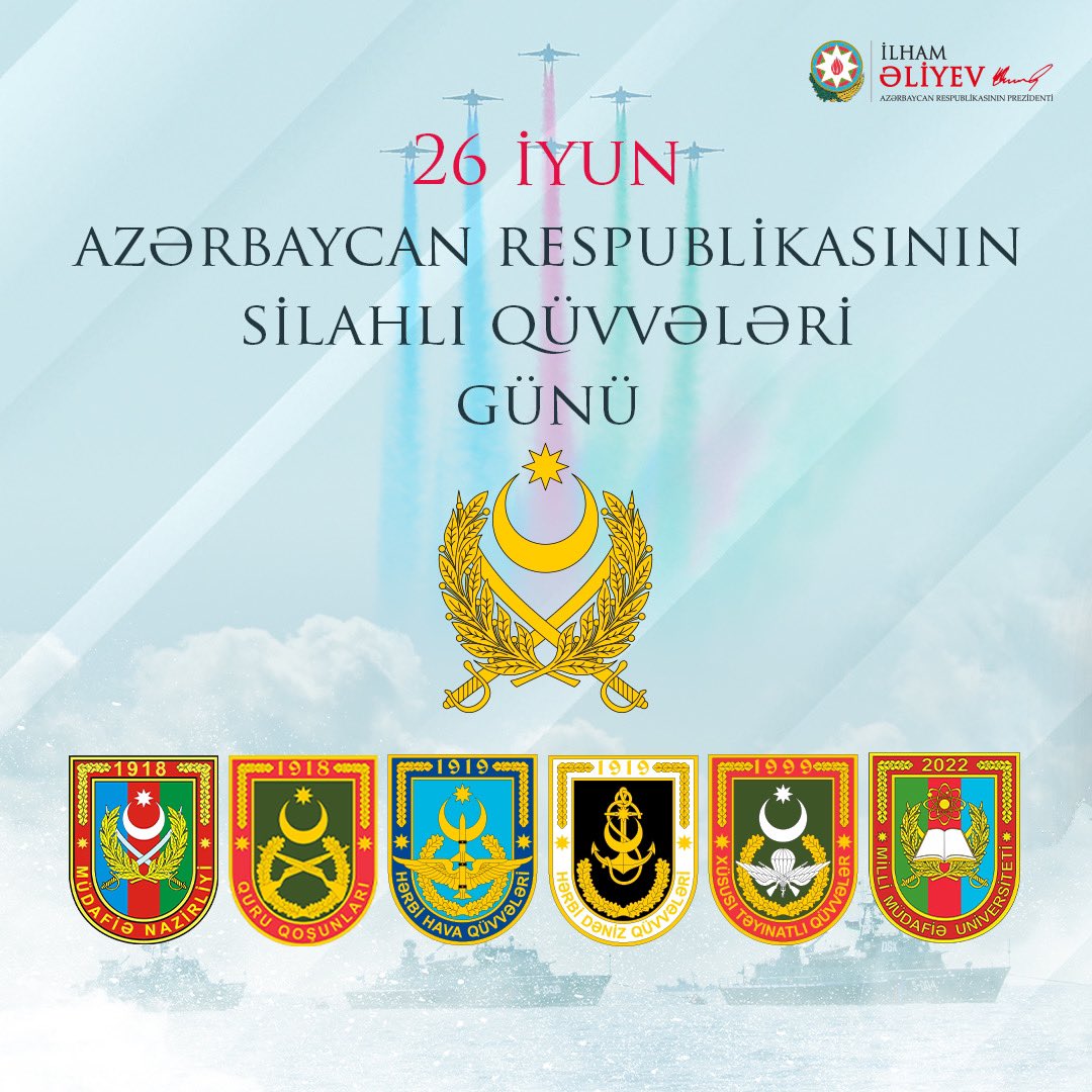 President Ilham Aliyev makes post on occasion of Armed Forces Day (PHOTO)