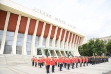 Azerbaijan's Baku holds processions with military band (PHOTO/VIDEO)
