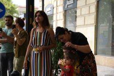 Azerbaijan's Baku holds processions with military band (PHOTO/VIDEO)