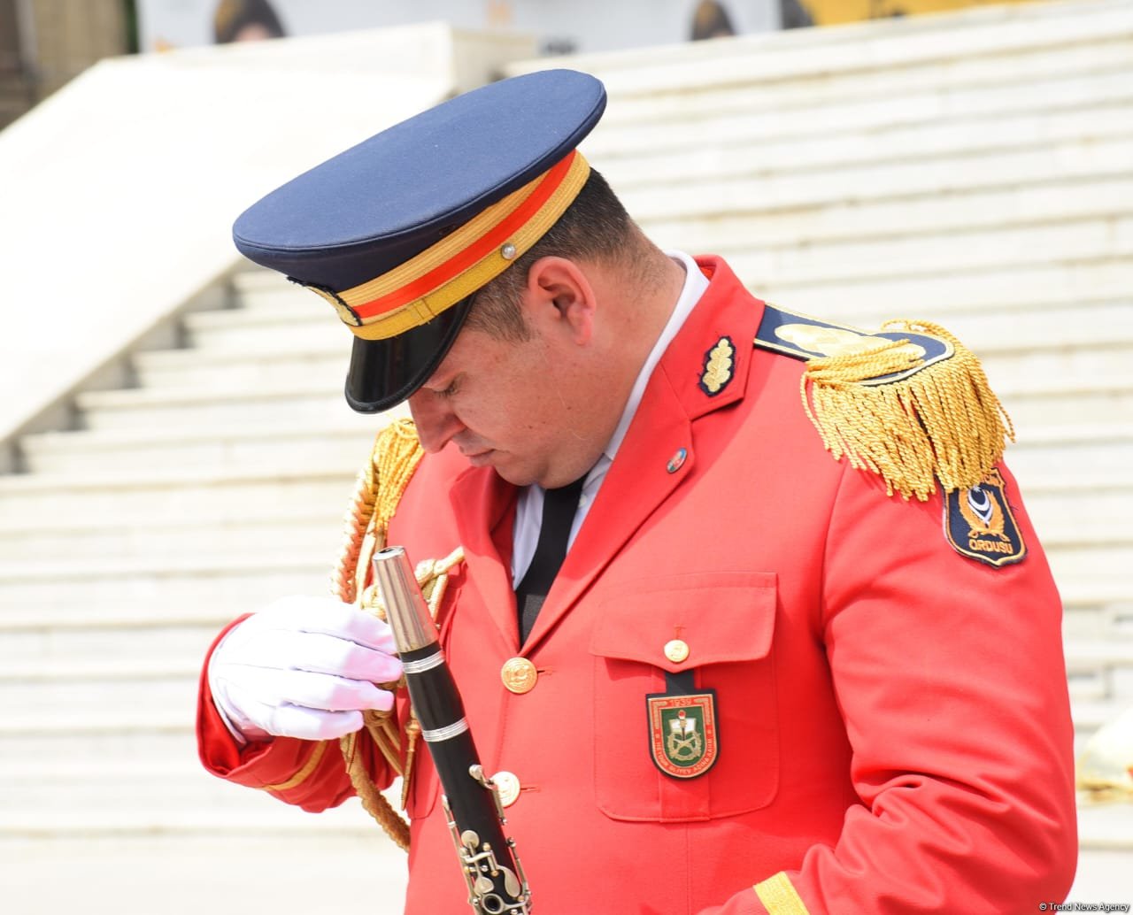 Azerbaijan's Baku holds processions with military band (PHOTO/VIDEO)