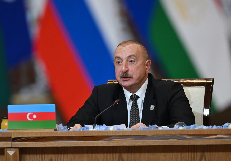 President Ilham Aliyev addresses "SCO plus" meeting in Astana (PHOTO/VIDEO)