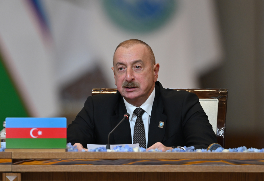 President Ilham Aliyev addresses "SCO plus" meeting in Astana (PHOTO/VIDEO)