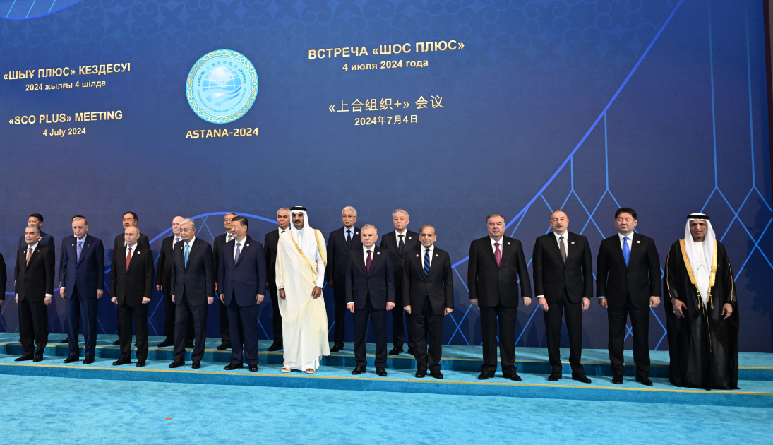 President Ilham Aliyev addresses "SCO plus" meeting in Astana (PHOTO/VIDEO)