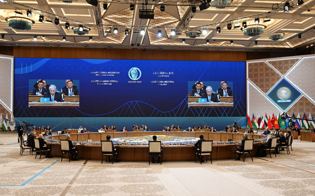 President Ilham Aliyev addresses "SCO plus" meeting in Astana (PHOTO/VIDEO)