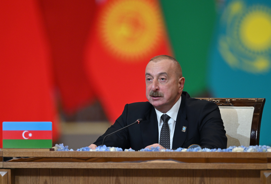 President Ilham Aliyev addresses "SCO plus" meeting in Astana (PHOTO/VIDEO)