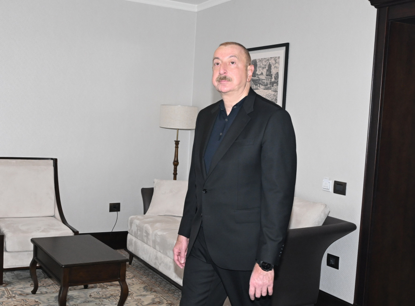 President Ilham Aliyev attends opening of "Garabagh" hotel in Khankendi (PHOTO/VIDEO)