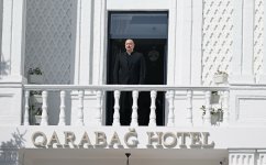 President Ilham Aliyev attends opening of "Garabagh" hotel in Khankendi (PHOTO/VIDEO)