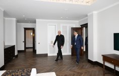 President Ilham Aliyev attends opening of "Garabagh" hotel in Khankendi (PHOTO/VIDEO)