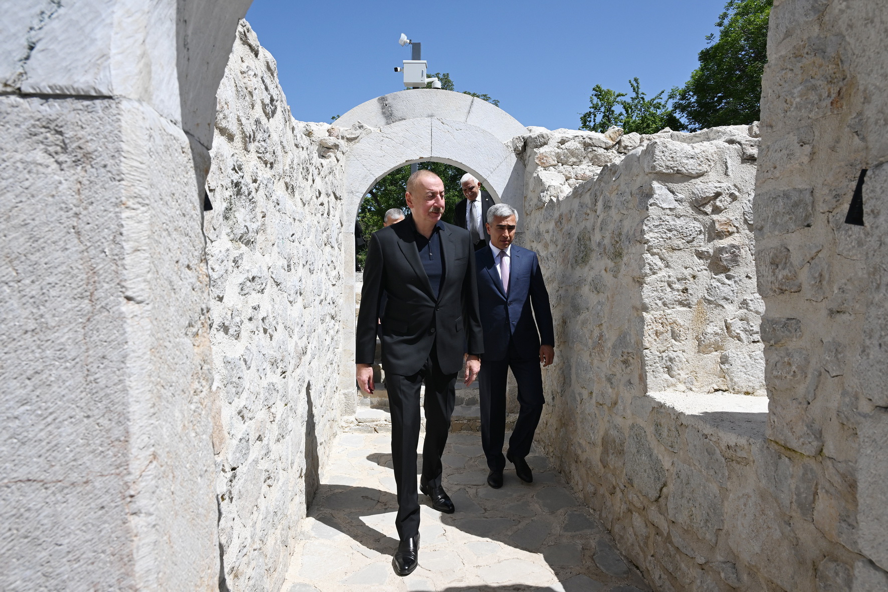 President Ilham Aliyev attends reopening of Ashaghi Govhar Agha Mosque after its restoration in Shusha (PHOTO/VİDEO)