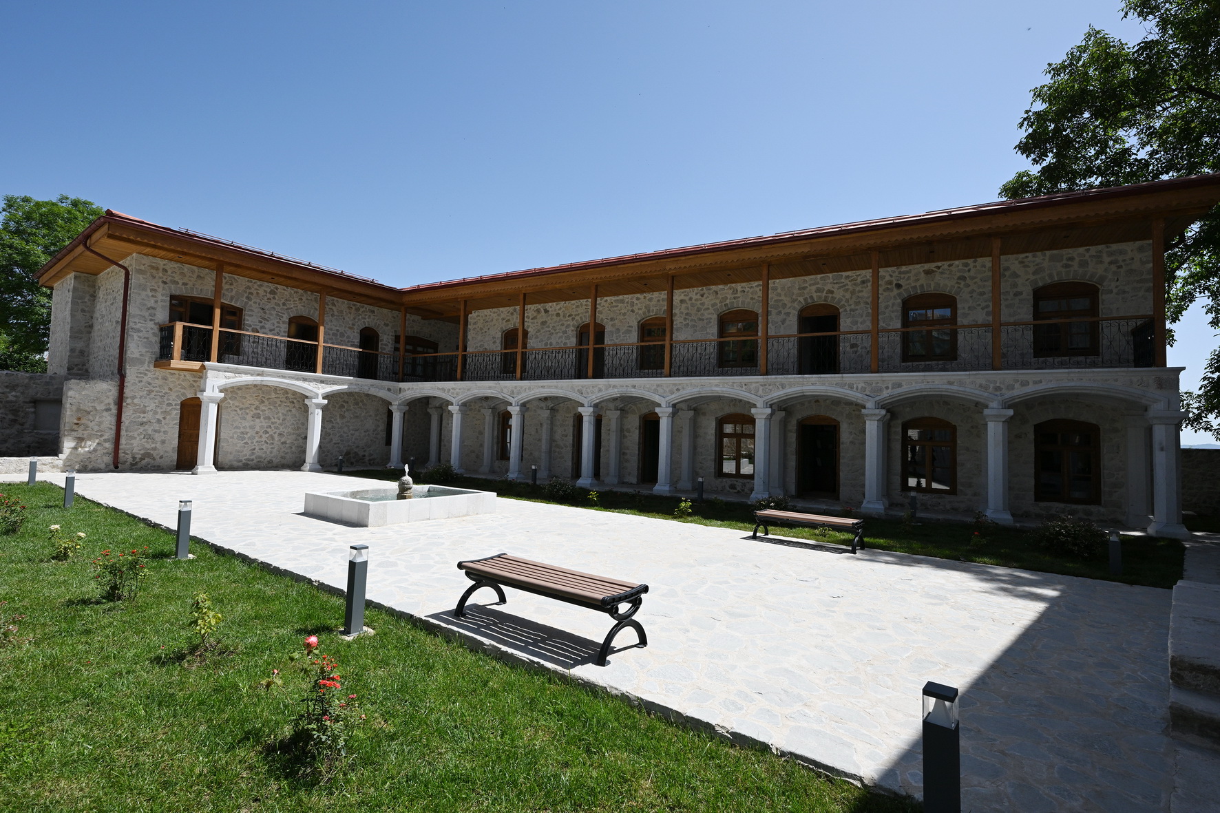 President Ilham Aliyev attends reopening of Ashaghi Govhar Agha Mosque after its restoration in Shusha (PHOTO/VİDEO)