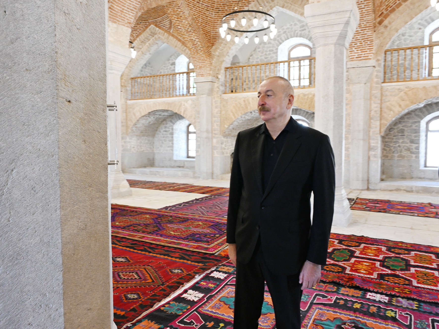 President Ilham Aliyev attends reopening of Ashaghi Govhar Agha Mosque after its restoration in Shusha (PHOTO/VİDEO)