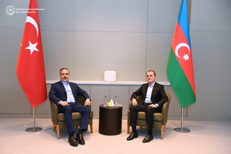 Azerbaijani FM discusses regional, international security with Turkish counterpart (PHOTO)