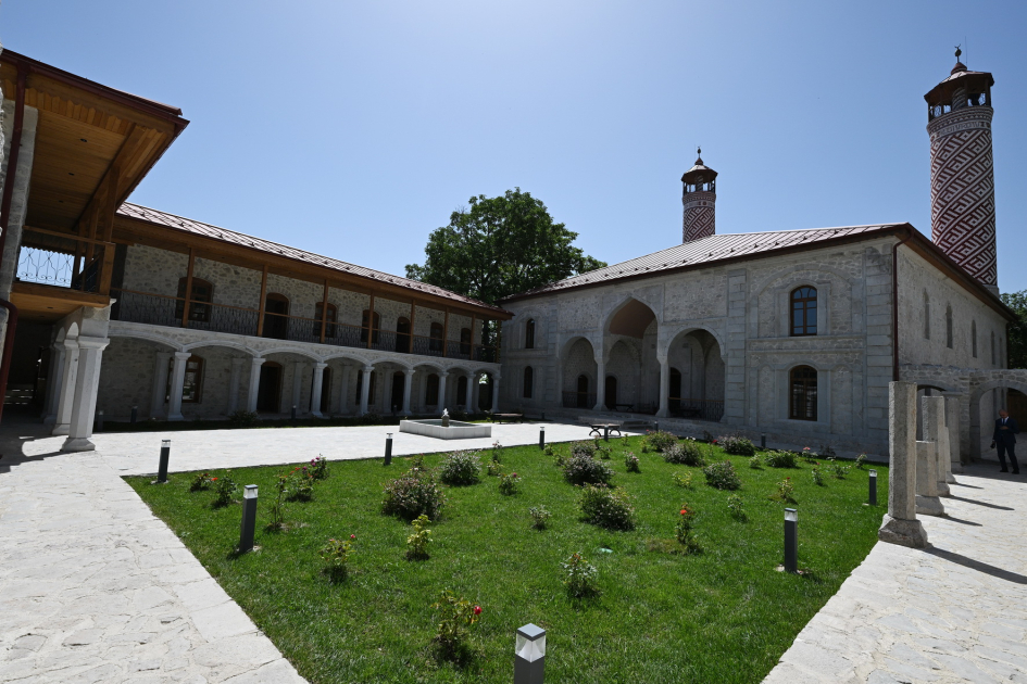 Ashaghi Govhar Agha mosque in Shusha restored to historical glory after years of vandalism (VIDEO)