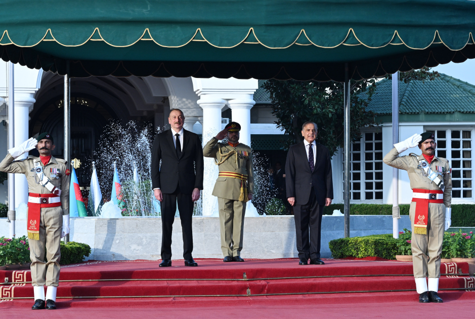 Islamabad holds official welcome ceremony for President Ilham Aliyev (PHOTO/VIDEO)